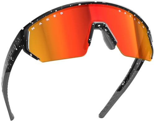 NAKED Optics Sportbrille für Damen & Herren BLADE – Unisex Fahrradbrille für Herren & Damen mit robustem TR-90 Rahmen – Sport Sonnenbrille mit UV 400 Schutz – schnelle Brille