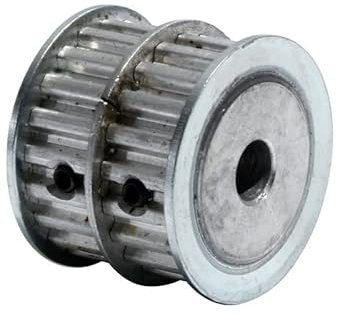 XL20-Zahn, doppelt abgerundete Zahnriemenscheibe, Doppelkopfgetriebe, Aluminiumzahn, 20 Riemenbreite, 11 mm, doppelte Riemenscheibe mit rundem Kopf(10mm)