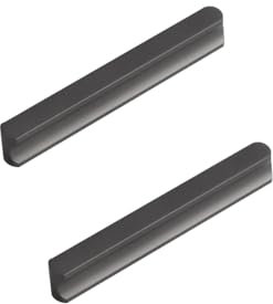 SZLXJMFL Möbelgriffe 64mm, 2 Stück Schrankgriffe Aluminiumlegierung Griffen | Eloxierte, Schubladengriffe Lochabstand: 64-1160 mm Küchengriff Grau Griffe für Kleiderschrank Küchenschränke 64mm/2.5in