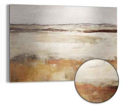 DEQORI Metall Magnettafel | 60x40 cm cm groß | Motiv Weite Ockerlandschaft | Whiteboard für alle Magnete | Magnetboard Wand-Tafel für Küche & Büro | Design Magnetwand Pinnwand magnetisch