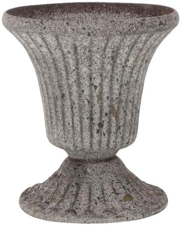 Yardwe Vase Commémoratif pour Tombeau Pot De Fleurs Extérieur Décoration Cimetière Style Vintage Gris Support Fleurs pour Tombes Et Cimetières