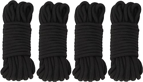 TRQOYTU 4x10m Set Di Corde Per Bondage Sessuale Set Di Corde Per Bondage Corda Morbida Corda Di Cotone Set Di Corde Per Bondage Set Di Oggetti Per Bondage Per Donne Set Di Giocattoli Sessuali SM