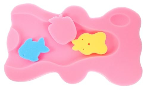 HONITANO Alfombrilla Esponja para Baño de Niña Recién Nacido Cojín Soporte Ergonómico y Transpirable para Bañeras Infantiles Almohadilla Antideslizante y para Ducha