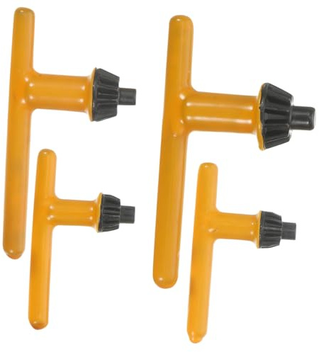 Kisangel 4 pezzi Chiave Mandrino Trapano Strumento Serraggio Ergonomico con Misure Compatibile con Trapani Elettrici e Supporti Multipli Sostituzione Rapida e Uso Facile