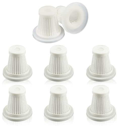 Eudomis 8 Stück HEPA Filter für Handstaubsauger,Milbensauger Ersatzfilter,Ersatzfilter kompatibel mit PeroBuno, Saker, Molfanco, Antifnuo, Lyiazsoy, CUGEFRE, KITBEZN, Saker, Freemiao (8)