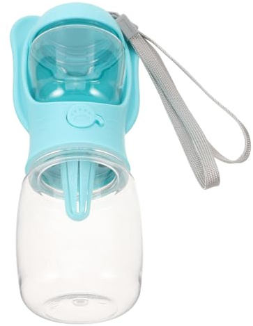 EPIGEIST Vaso Portátil para Beber y Dispensador de Agua para Perros, Plástico Ligero, Tamaño Pequeño Azul, para Viajes al Aire Libre, Perros y Cachorros