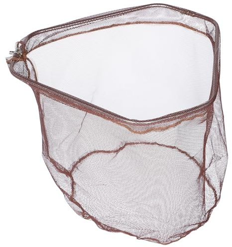 Abaodam Filet de Pêche Pliable en Acier Inoxydable 40 Cm, Filet de Remplacement en Nylon Résistant à l'usure, Épuisette pour Pêche en Rivière, Lac et Bassin Extérieur