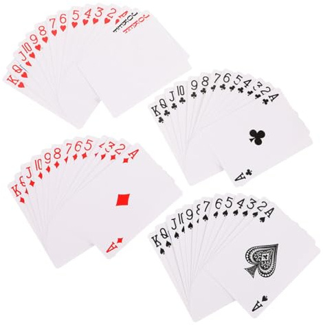 Homoyoyo Leere Selbstgemacht Papier Spielkarten 2 Satz Thermotransfer Pokerkarten zum Selbstgestalten Glatte Oberfläche für Kartenspiele und Sublimationsdruck Kreative Kartensets