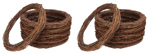 Yoeruers 12 Pcs 12 Inch Natural Grapevine Wreath Set, Hand-Woven Wreaths for DIY Crafts, Christmas Decorations