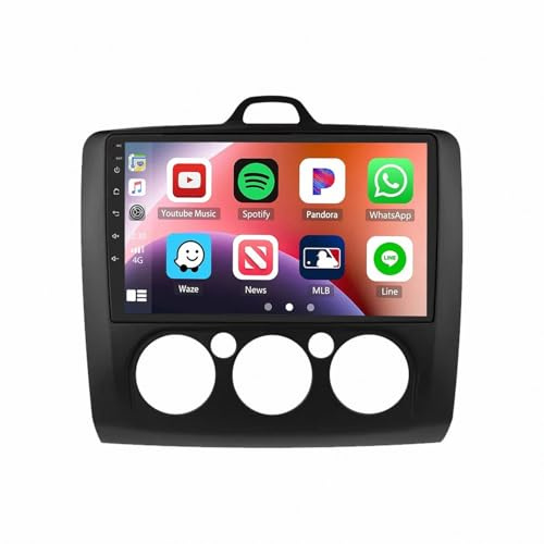 Touchscreen Car Radio for Focus Exi MT 2 3 MK2/MK3 Car Audio Receivers, Hd Display, Portable Live Navigation, Music Video Player, Bluetooth Fm Radio, 4 Core 1G+16G