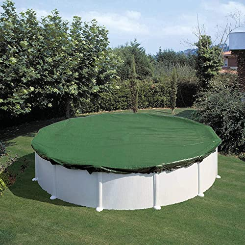 Planet Pool Abdeckplane für 350cm Rund Pools und Schwimmbecken - 94 g/m² Winterschutz und Ganzjahresabdeckung
