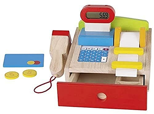 goki – Registrierkasse mit Scanner – Taschenrechner – echtes Display, 8651575, 22 x 18 x 14 cm