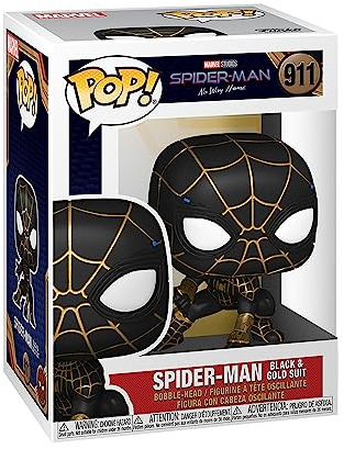 Funko Pop! Marvel: Spider-Man Black and Gold - Spider-man - Collectable Vinyl Figure - Gift Idea - Official Merchandise - Toys for Kids & Adults - Movies Fans - Model Figure for Collectors