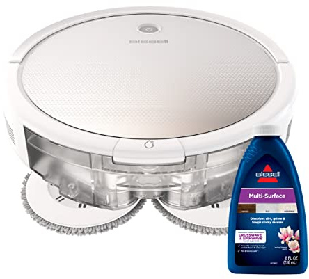 Bissell SpinWave Pet Robot, 2-in-1 Wet Mop and Dry Robot Vacuum, WiFi Connected with Structured Navigation, 3347