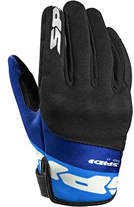 SPIDI Flash-KP Guanti Moto Tex, nero/blu, S