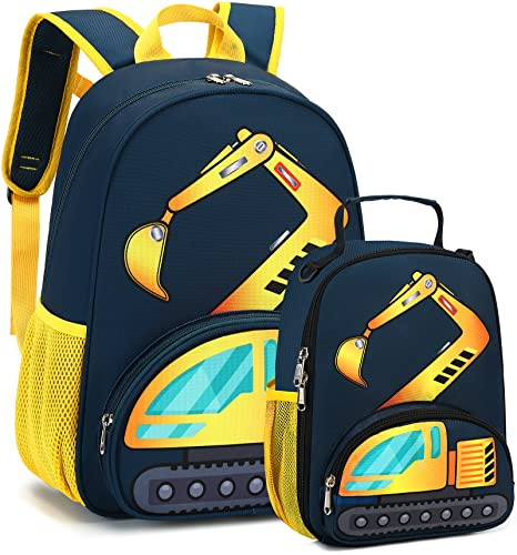 BTOOP Backpack for Kids Boys Girls Preschool Kindergarten Bookbag Set with Lunch Box Toddler School Bag