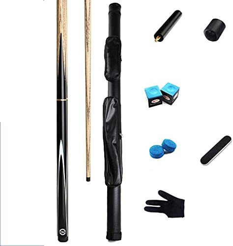 RYGHTTYT Billard Queue Tasche Pool Queues, 57 Zoll 18Oz Personalisierte Ash Snooker Queue 3/4 Joint Billard Rod mit Queue Etui,11,5 mm(Color:#2;Size:10Mm)