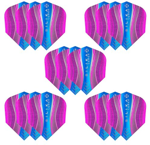 Harrows Lumen No6 Dart-Flights, Aqua/Pink, Einheitsgröße