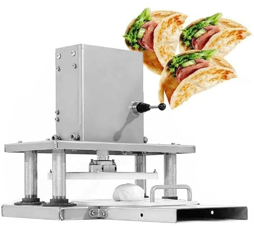 Pizza Dough Press Electric Pastry Machine Electric Tortilla Press 8.66 Diameter Stainless Steel Commercial Pizza Dough Machine Tortilla Making
