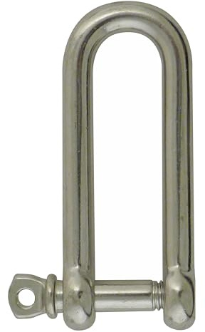 Manille longue acier inoxydable - Diamètre 8 mm