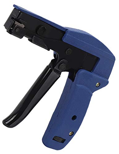 Bonbela Kabelbinderpistole, Blaues Chrom-Vanadium-Legierungsstahl, Nylon-Kabelbinder-Befestigungs-Spannwerkzeug, Nylon-Kabelbinder-Befestigungswerkzeug