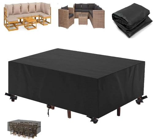 Funda Impermeable Exterior Sillas 60x50x45cm Muebles De Jardín Al Aire Libre,Fundas Para Juegos De Muebles,Conjunto Terraza Exterior para Juego de Muebles de Jardín Funda Exterior Impermeable Sofa