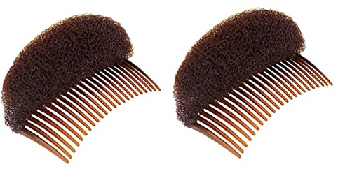Weiche Schaumstoff-Haar-Basiseinsätze, zum Aufstecken, Haarstyling-Clip, Haarkamm, Zopfwerkzeug, Haarstyling-Zubehör, Dutt, Zopfwerkzeug, für Damen, Mädchen, Haar-Accessoires, 2 Stück