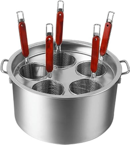 Ensemble d'inserts de cuiseur de pâtes en Acier Inoxydable, marmite à Vapeur de Cuisine Domestique, marmite à Soupe, ustensiles de Cuisine à pâtes avec Panier passoire d'insertion