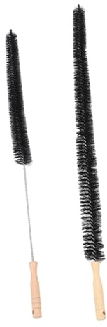 Levemolo 2pcs Dryer Vent Cleaner Brush Set with Full Bristle Style, Multi-functional Cleaning Brush for Home Use, Easy to Use Plastic and Wood Material, for Cleaning Dryer Duct and Washing