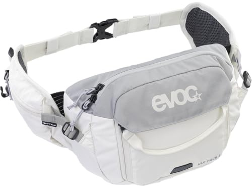 EVOC HIP Pack 3 Hüfttasche, Bauchtasche (komfortable Gürteltasche mit Trinkblasenfach, AIR Flow Contact System, Volumen: 3 l)