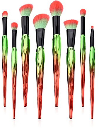Brush Makeup Eyeshadow 8Pcs Powder Lip Tool Brushes Set Foundation Eyeliner Brush Makeup Finishing Spray