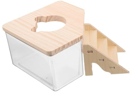 COLLBATH Staubfreies Badespielzeug für Rennmäuse und Hamster mit niedlichem Design für die Katzentoilette im Badezimmer 2 Stück