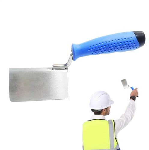 Drywall Corner Tool, Stainless Steel Corner Trowel Set, Lining Plastering Trowel Angled Hand Tool for Home, Inside Corner Trowel Provides a Multi-Purpose Solution for Plastering on Walls & Ceilings,
