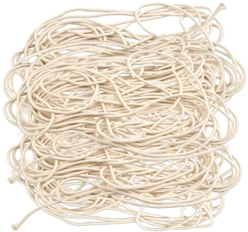 Stoppino rotondo per lampada a olio, 10 metri, 3 mm, stoppino per lampada a olio, stoppino regolabile di alta qualità per lampade a olio, stoppino in fibra di vetro, per lampade a olio e candele fai