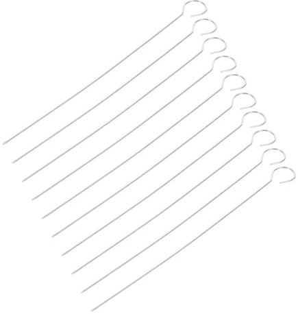 ifundom Brochettes En Acier Inoxydable 30 Pièces 2,5 x 20 Cm Pour Barbecue, Aiguilles à Griller Réutilisables, Accessoires Barbecue Polyvalents Pour Viande Et Grillades En Plein Air