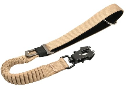 Starke kurze Hundeleine für Hunde, 50,8 cm, strapazierfähig, absorbierende Bungee-Leine mit gepolstertem Griff, Auto-Sicherheitsgurt, Hundetrainingsleinen für große oder mittelgroße Hunde, kann mit