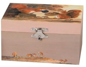 Egmont Toys Musikalische Schmuckdose – Schmuckkästchen Handkurbel-Spieluhr „Ballerina“ in 6 Designs Spiegel & Stauraum, ideal Geschenk ab 3 Jahren (Eichhörnchen)