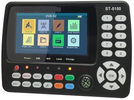 DVB-S2/T2/C Combo Satfinder Détecteur De Signal Satellite Compteur H.265 HEVC MPEG-4 QPSK 8PSK 16APSK Récepteur Recherche Sat DéTection PréCise