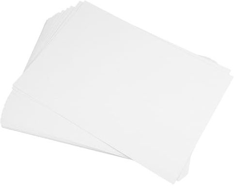 COHEALI Thermal Binding Covers A5 Size 100 Sheets White Textured Paper Protector Sheets for School Projects and Office Document Binding