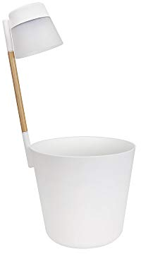 Elho Flower Light 27 - Pot De Fleurs pour Extérieur - Ø 55.5 x H 29.0 cm - Blanc/Blanc