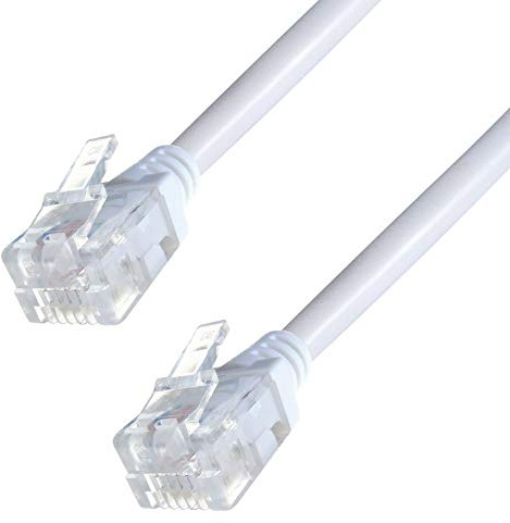 RGB Networks Ltd Super High Speed ADSL 2+ Cable Telephone Extension RJ11-RJ11 3m Cat5e BT Broadband up to 10 Times faster than Standard Phone Cable Gold Plated Connector Premium Quality (3m).