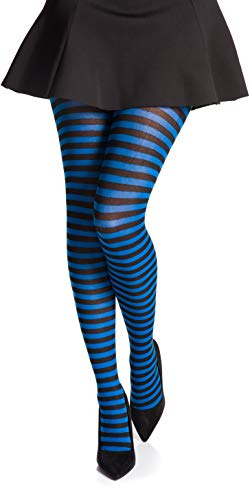 Romartex Collants rayés 40 deniers pour femme 8 couleurs S-L