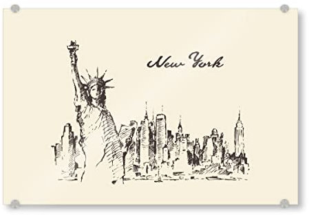 artboxONE Acrylglasbild 90x60 cm Städte New York 11 Bild hinter Acrylglas - Bild New York NY New York
