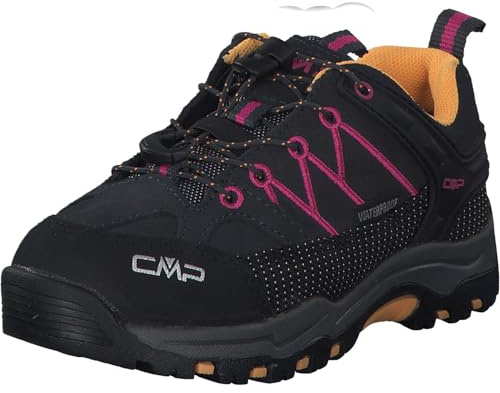 Cmp 3Q13244 Rigel Low WP Låga barntrekkingskor, antracit-bouganvillea, storlek 29