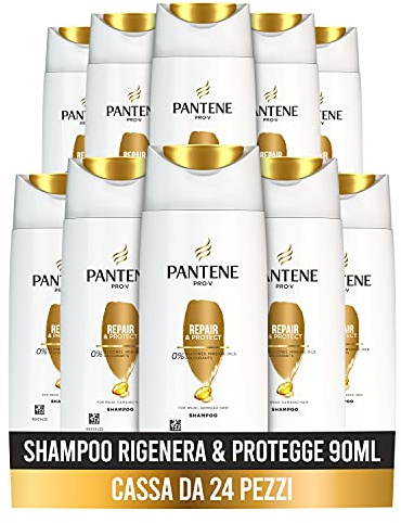 Pantene Pro-V Regeneriert & schützt Shampoo, repariert sofort Anzeichen von Schäden, 24 x 90 ml
