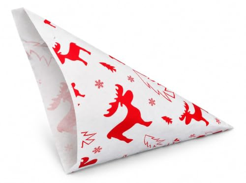 Lot de 200 sachets à douille en papier - Motif : élan - Longueur : env. 23 cm - Capacité : env. 250 g