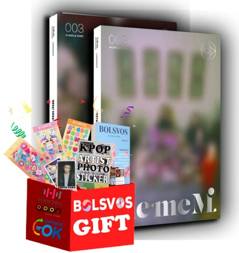 PURPLE KISS - memeM [meme + M Full Set ver.] (3rd Mini Album) 2 Albums+Pre Order Limited Benefits+BolsVos K-POP eBook (21p), 3EA BolsVos Stickers for Toploader, Photocards