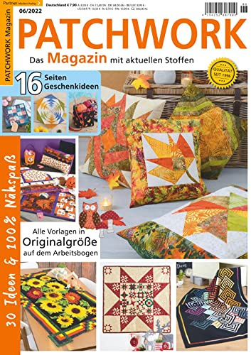 Patchwork Magazin 6/2022 mit 16 Seiten Geschenkideen