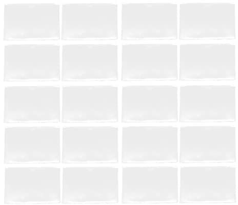 Operitacx 30 Stück selbstklebende Index-Etikettenfächer, transparenter Kunststoff, zum Abziehen und Aufkleben, mit offener Oberseite zum Beladen (16 x 10,9 cm)