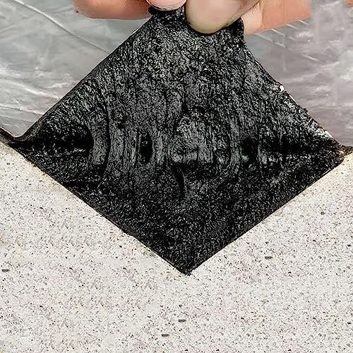 Guaina Bituminosa,Autoadesivo Impermeabile Nastro Bituminoso Per Riparazioni In Alluminio,Nastro Sigillante Butilico,Per Uso Esterno,Perdite Tetto, Fessurazioni Superficiali (W20cm x 3m)